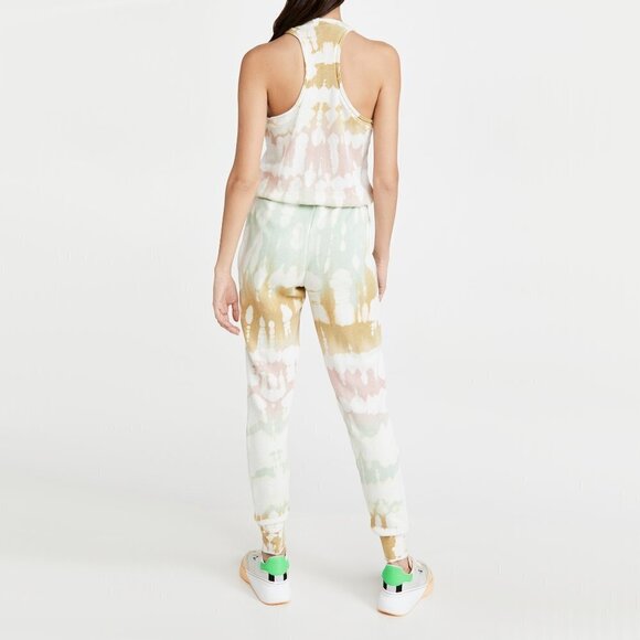 NWT Young Fabulous & Broke Eberhart green & pink tie dye jumpsuit, XS - Picture 7 of 12